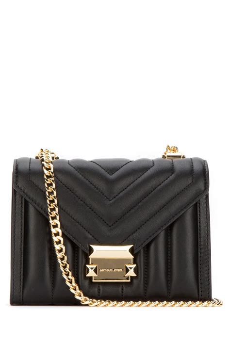 michael kors whitney small quilted leather convertible shoulder bag black|whitney medium quilted tote bag.